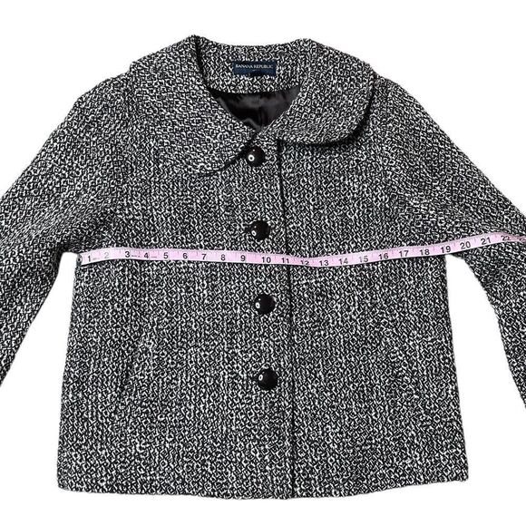 Banana Republic 100% Wool Tweed Blazer Jacket - Picture 12 of 16